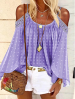 Load image into Gallery viewer, Bohemian Sexy Off Shoulder Long Sleeve T-Shirt
