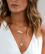 Load image into Gallery viewer, 3 Layered Geometric Pattern Necklace
